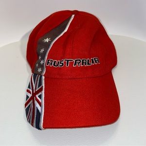 Red Australia Tourist Cap